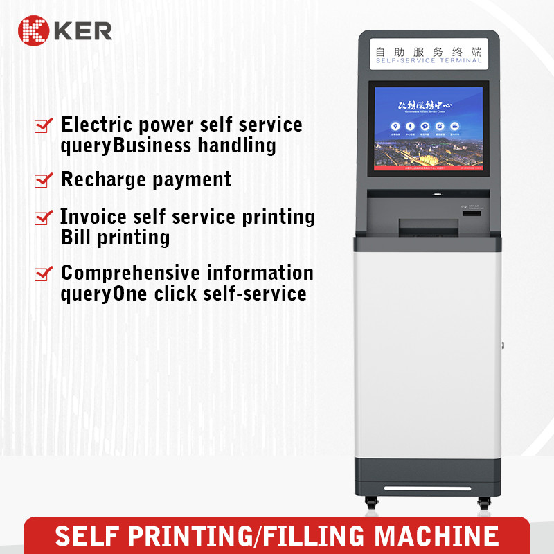 Latest company case about Customizable Report Printing Lcd Screen Ticket Kiosk Self Service Report Print Terminal